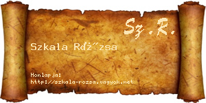 Szkala Rózsa névjegykártya